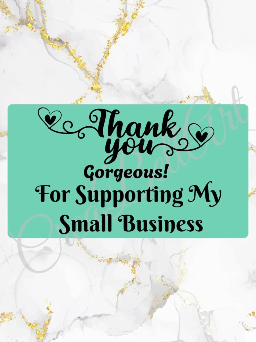 100 Thank You Stickers for Packaging | Small Business Labels